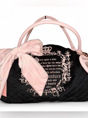 Juicy Couture Juicy Tale Bowler Satchel Bag Liquorice
